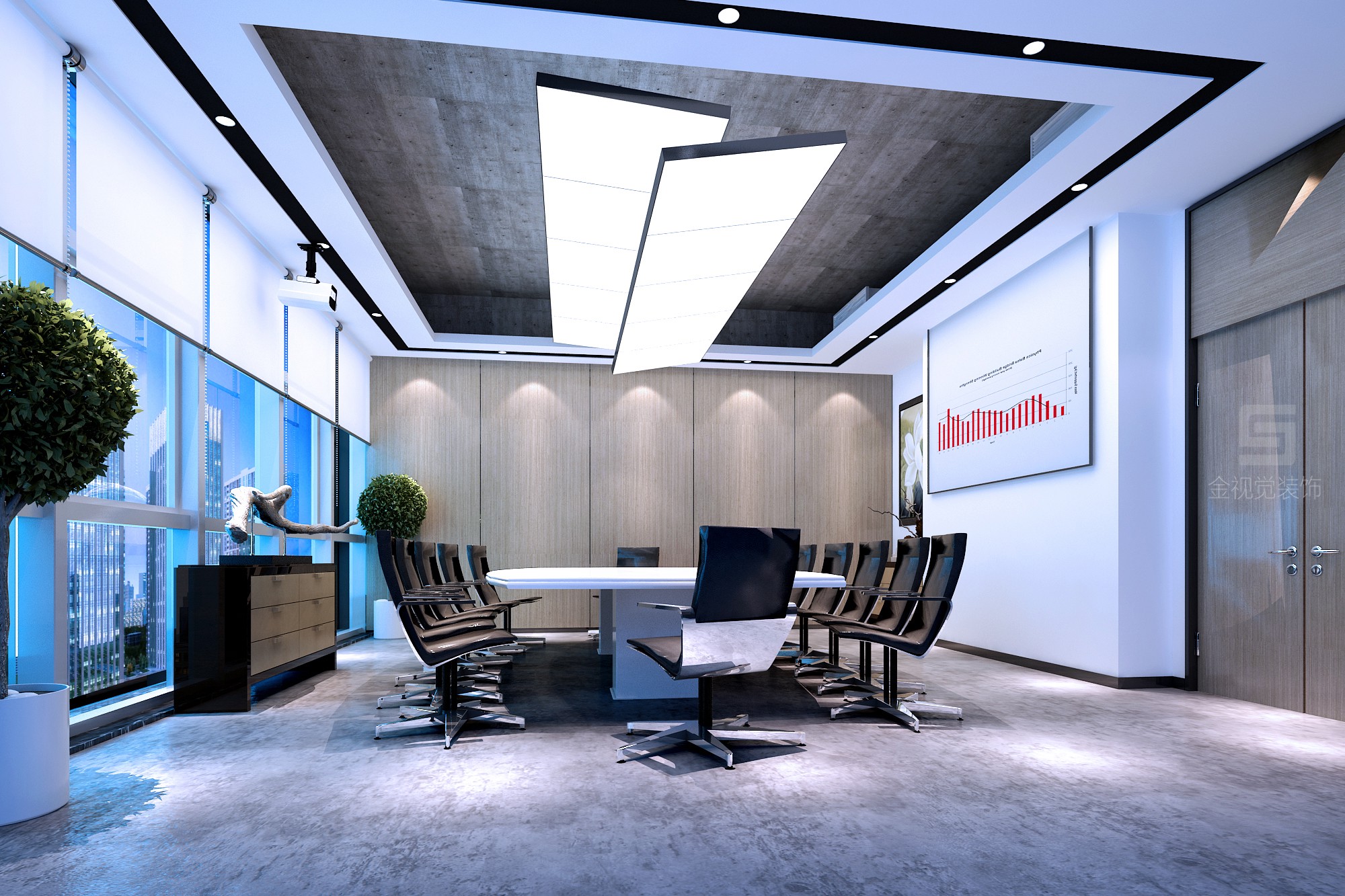 設(shè)計(jì)公司會議室裝修設(shè)計(jì)