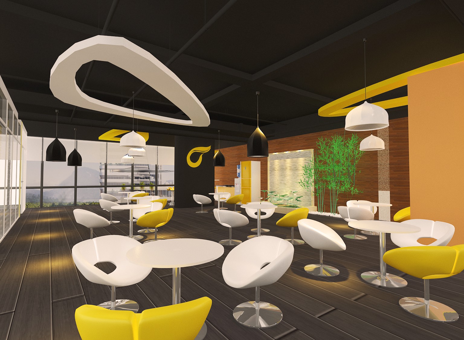 網絡公司休息區(qū)設計