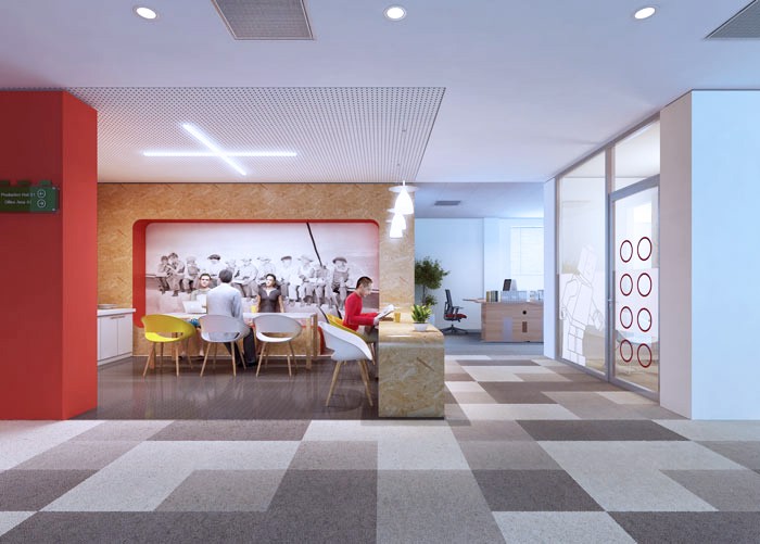 時尚、簡約休息區(qū)域設計