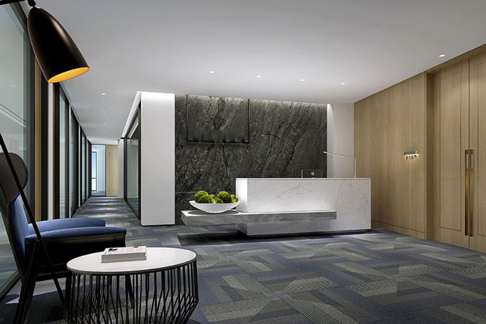 800平米金融投資理財管理公司辦公室設(shè)計效果圖